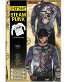 Instant Steam Punk Costume Printed T-Shirt SIZE MEDIUM (38-40)