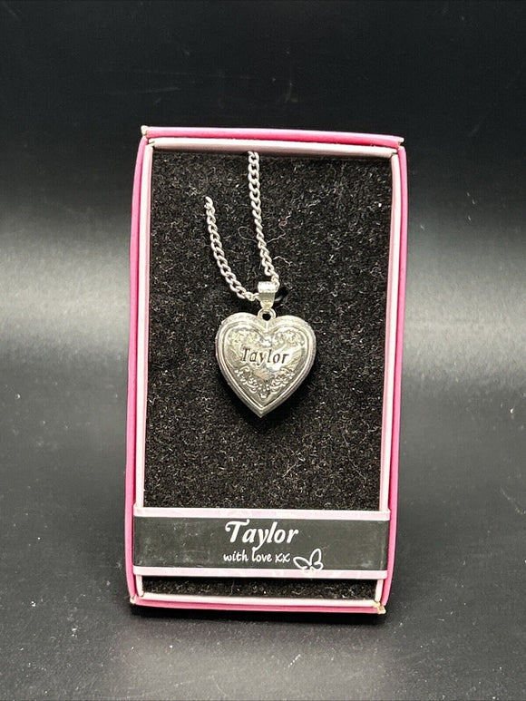 Heart Picture Locket With Love Necklace 16-18