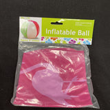 Inflatable 9” Beach Ball W/ Flamingo Luau Design