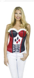Classic Harley Quinn Women's Costume Accessory Corset Size S 6-100