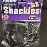 Forum Novelties Prisoner Inmate Costume Black Wrist Ankle Shackles 14+ NEW0