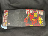 Weathered Iron Man Action Pose + Body Blocks Bi-Fold Wallet Multi-color Marvel