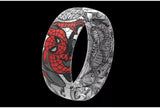 Marvel Groove Life "Spider-Man Black & White Comic" Silicone Ring Size 11