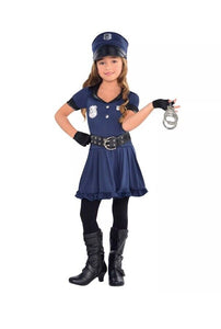 Cop Cutie Girl Small (4-6) Child Costume