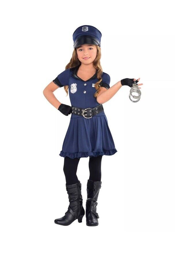 Cop Cutie Girl Small (4-6) Child Costume