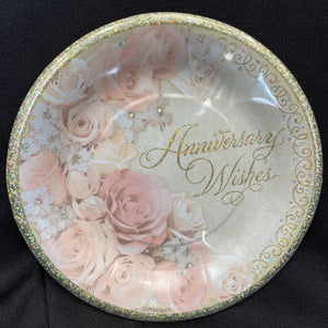 Dazzling Anniversary Wishes Dessert 7” Dessert Plates 8Ct