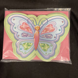 Butterfly Glitter Invitations Package of 8