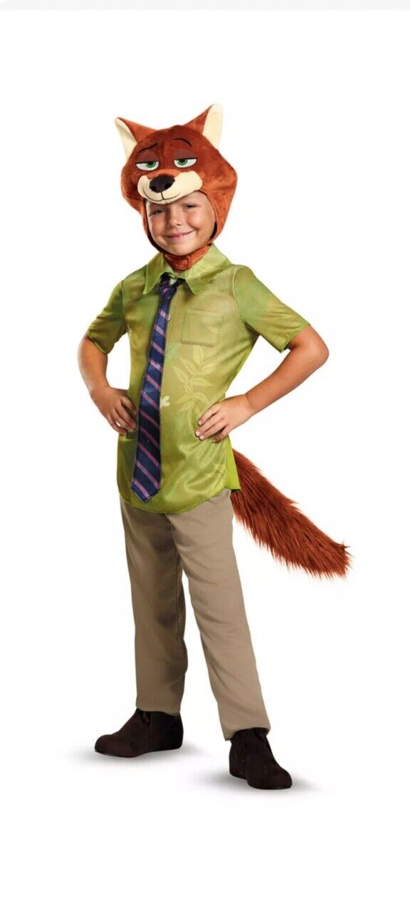 Child's Boys Classic Disney Zootopia Fox Nick Wilde Costume Size S 4-6