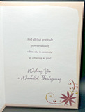 Happy Thanksgiving Granddaughter Greeting Card w/Envelope