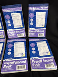8 Ct Adams Employee Payroll Record Book, 4.19 x 7.19 Inches, White White/Canary2