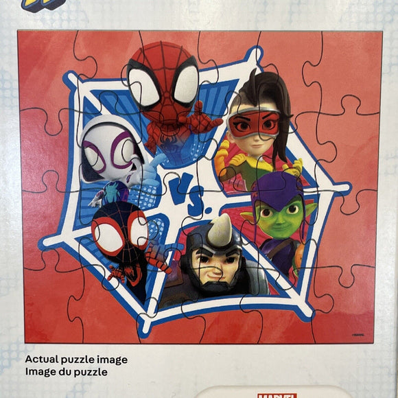 Marvel Spidey And Friends Web Puzzle 24 Pc 10”x9”