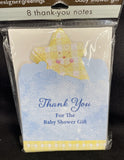 Baby Shower Star Theme Thank You 8Ct Note Cards
