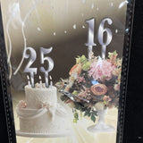 Forum Novelties Mirror Acrylic Cake Topper - Silver 7