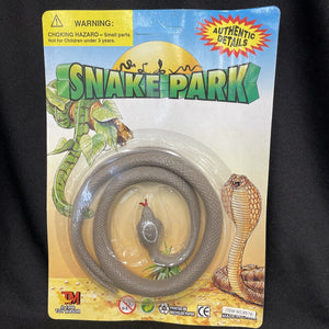 Toy Grey Rubber Snake W/White Circle Ages 3+