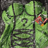 The Riddler Adult Corset - Large - Rubies2