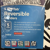 24914 Avery Reversible Fashion Dividers, Stylish Design, 5 Big Tabs1
