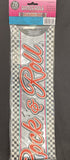 50's "Let's Rock & Roll" 25ft Metallic Foil Banner