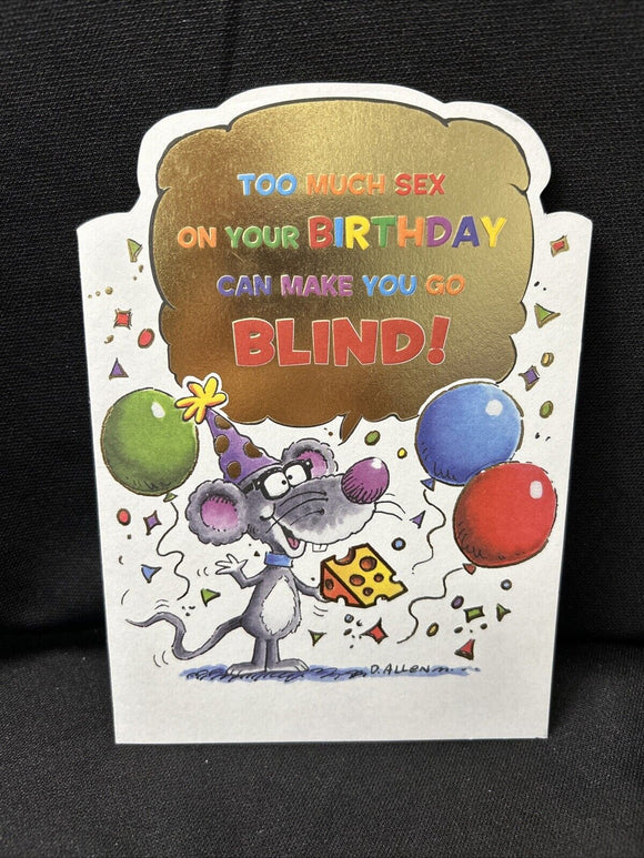 Birthday Humor Greeting Card w/Envelope