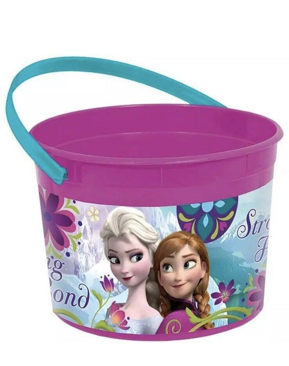 Disney Frozen Pail Birthday Party Favor Container Plastic Bucket with Handles 5
