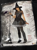 Rebel Rock Witch Girls Child Cute Fantasy Halloween Costume-M 8-102