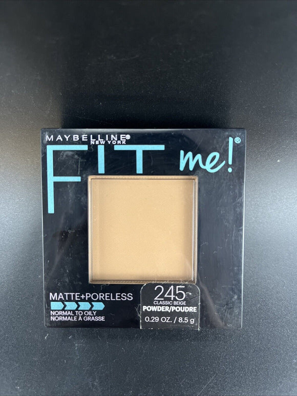 Maybelline Fit Me Matte + Poreless Pressed Powder Makeup in 245 Classic Beige