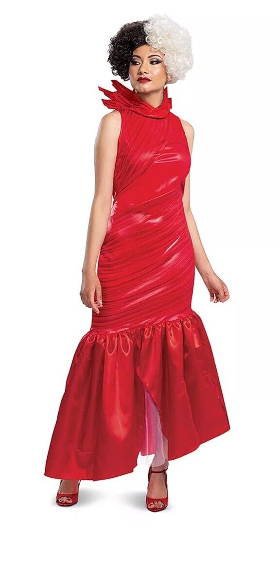 Cruella Live Action Red Dress Classic Adult Costume Large 12/14