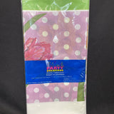 Polka Dot Garden Printed Plastic Tablecover 54”x108”