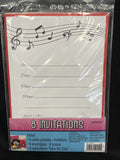 Classic 50's Rock & Roll Party Invitations with Envelopes 8ct.