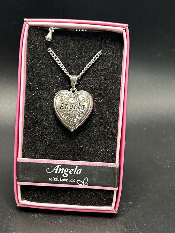 Heart Picture Locket With Love Necklace 16-18