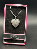 Heart Picture Locket With Love Necklace 16-18" Chain Angela