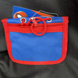 Spiderman Kids Wallet With Hook Loop Closure Zip Pocket And Neck String To Wear