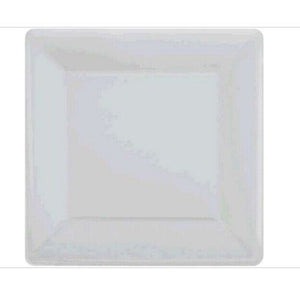 Silver 7" Square Paper Plate 20ct