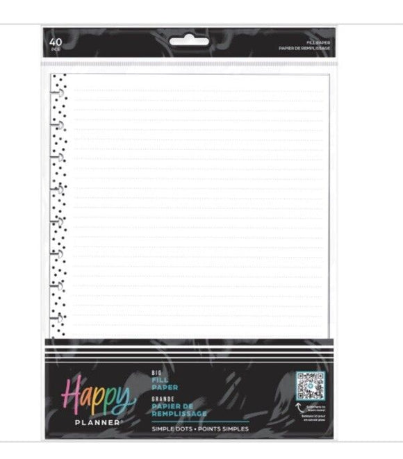 Happy Planner Big Filler Paper, 8-1/2