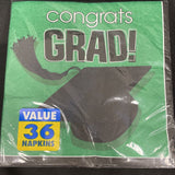 Flying Colors School Spirit Graduation Party Paper Luncheon Napkins Green