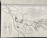 Marvel Spiderman Sketch Pad W/Stickets 49 Sheets 15x9”