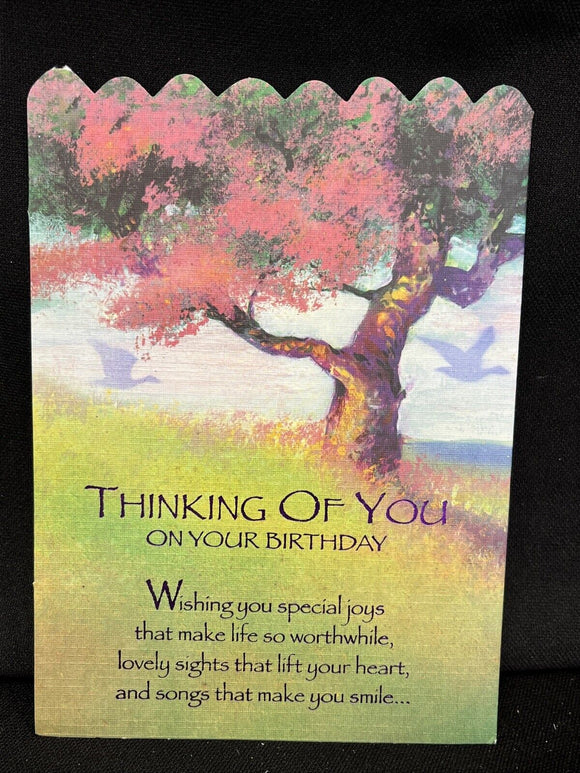 Thinking of You on Your Birthday Greeting Card w/Envelope