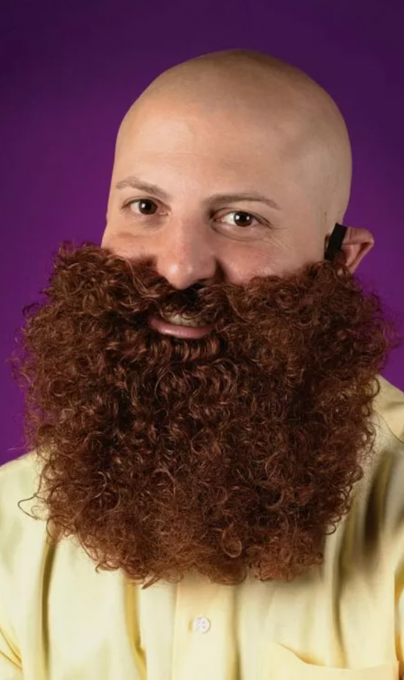 Beard Curly Synthetic Hair Beard/Mustache Costume Disguise Brown