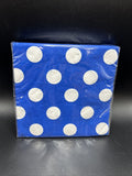 Blue Polka Dot Beverage Napkins