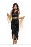 Women’s  QUEEN of the NILE Egyptian Halloween Costume Dress MEDIUM 6-8