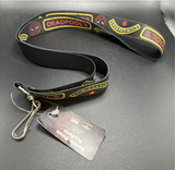 Marvel Deadpool's Chimichangas LANYARD Black  Stretch  BuckleDown WDP0673
