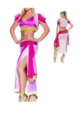 3 WISHES BELLY DANCER ARABIAN GENIE I DREAM OF JEANNIE SEXY WOMENS COSTUME XS0