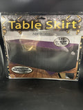 Black 14’ X 29” Table Skirt/Cloth