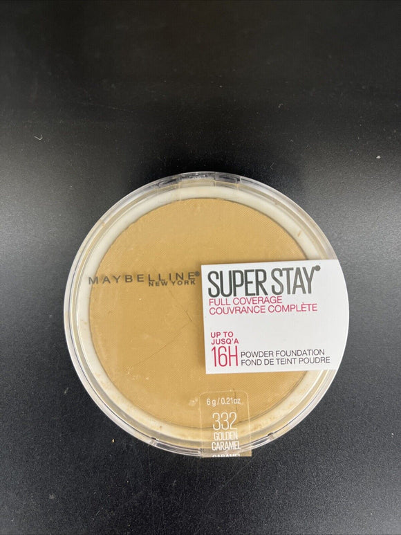 Maybelline Super Stay Full Coverage 16H Powder Foundation #332 - Golden Caramel