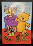 Happy Hanukkah Grandma and Grandpa Greeting Card w/Envelope