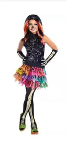 Monster High Skelita Calaveras Kid's Halloween Costume Size Medium 8-10