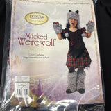 Wicked Werewolf Girl's Costume - Size Medium2
