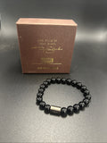 Tony Stark Jam HomE Made Brass Black Breaded Bracelet0
