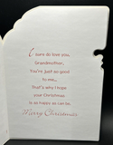 Merry Christmas Grandmother Greeting Card w/Envelope