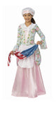 Patriotic Colonial Betsy Ross Costume for Girls Size Medium 8-100