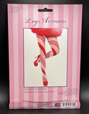 Sheer Candy Cane Holiday Striped Pantyhose Women's One Size Leg Avenue 7944